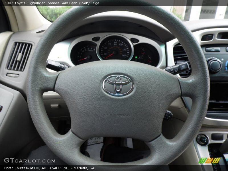 Sonora Gold Pearl / Ivory Beige 2007 Toyota Highlander