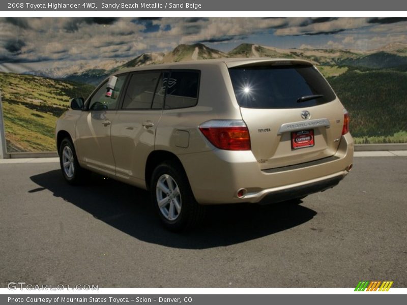 Sandy Beach Metallic / Sand Beige 2008 Toyota Highlander 4WD
