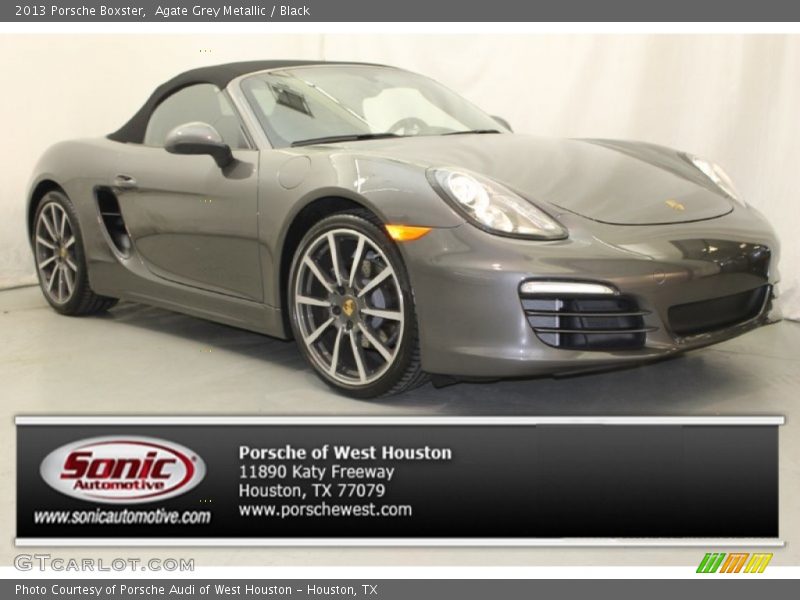 Agate Grey Metallic / Black 2013 Porsche Boxster