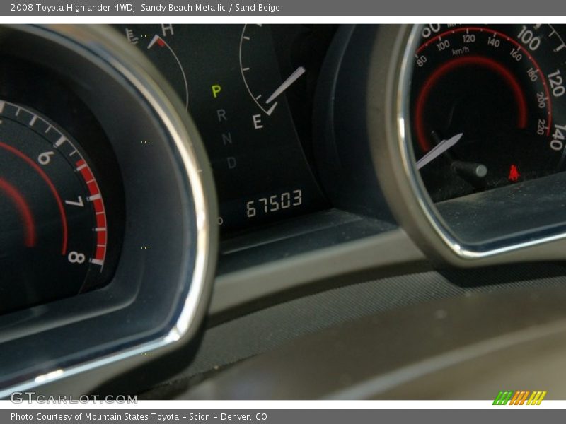 Sandy Beach Metallic / Sand Beige 2008 Toyota Highlander 4WD