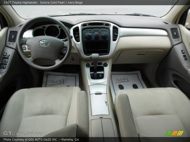 Sonora Gold Pearl / Ivory Beige 2007 Toyota Highlander