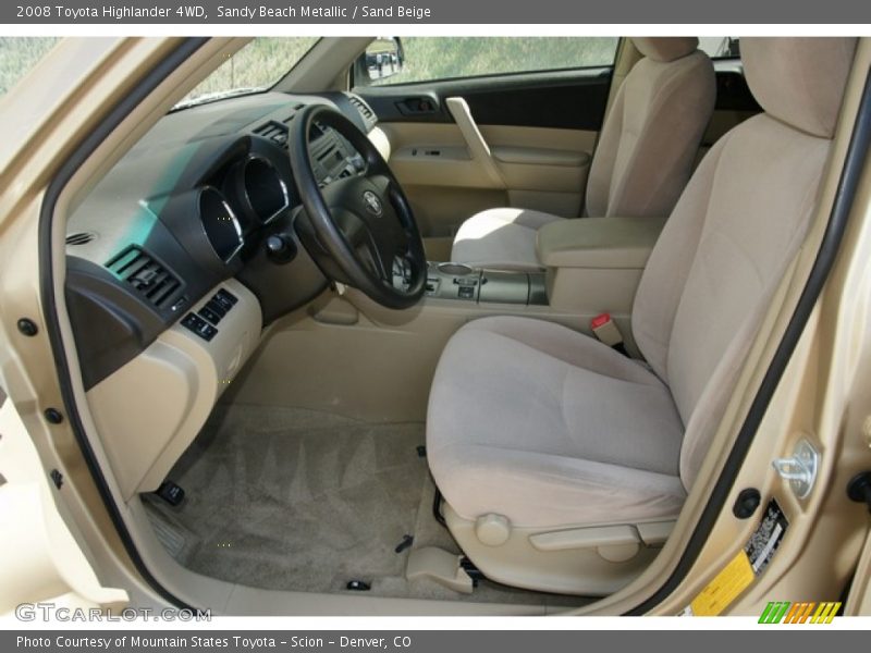 Sandy Beach Metallic / Sand Beige 2008 Toyota Highlander 4WD
