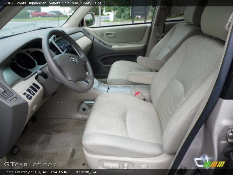 Sonora Gold Pearl / Ivory Beige 2007 Toyota Highlander