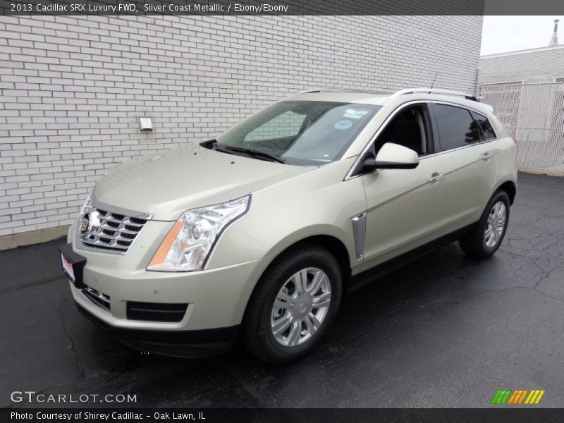 Silver Coast Metallic / Ebony/Ebony 2013 Cadillac SRX Luxury FWD