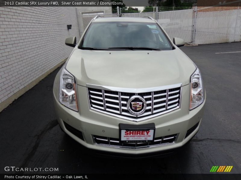 Silver Coast Metallic / Ebony/Ebony 2013 Cadillac SRX Luxury FWD