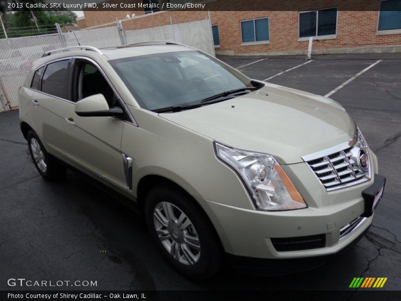 Silver Coast Metallic / Ebony/Ebony 2013 Cadillac SRX Luxury FWD