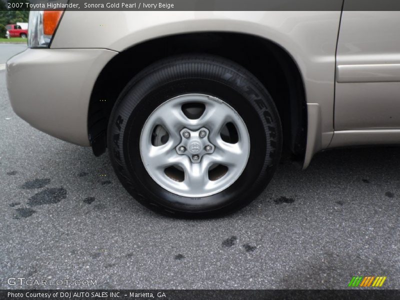 Sonora Gold Pearl / Ivory Beige 2007 Toyota Highlander