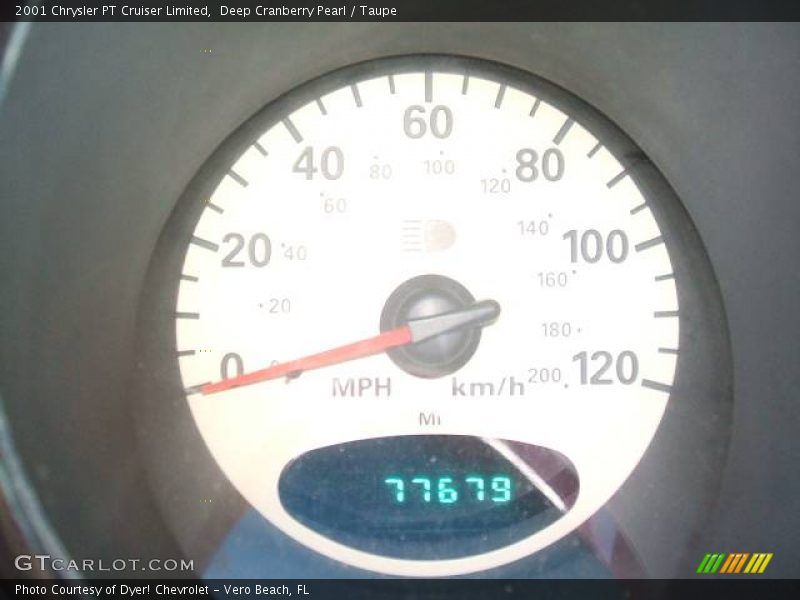 Deep Cranberry Pearl / Taupe 2001 Chrysler PT Cruiser Limited