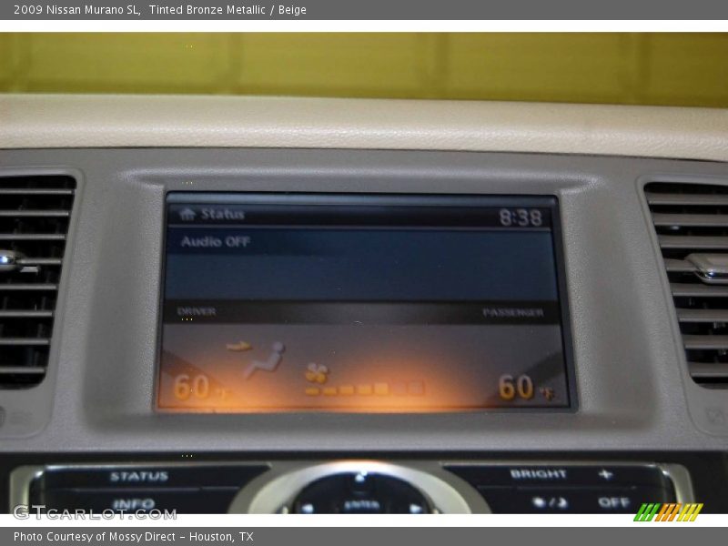 Tinted Bronze Metallic / Beige 2009 Nissan Murano SL