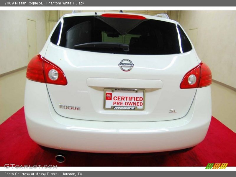 Phantom White / Black 2009 Nissan Rogue SL