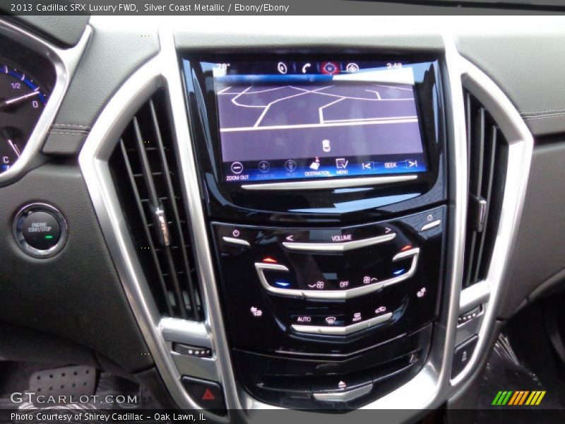 Silver Coast Metallic / Ebony/Ebony 2013 Cadillac SRX Luxury FWD