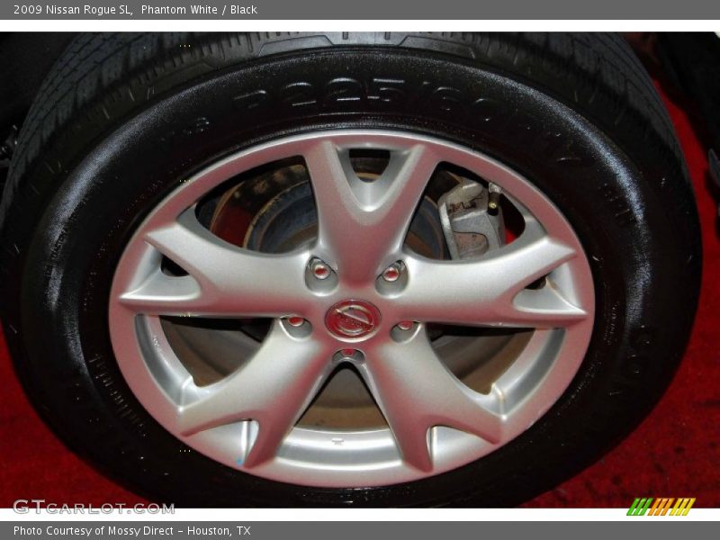 Phantom White / Black 2009 Nissan Rogue SL