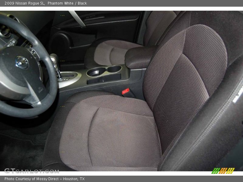 Phantom White / Black 2009 Nissan Rogue SL