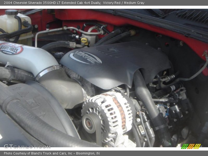 Victory Red / Medium Gray 2004 Chevrolet Silverado 3500HD LT Extended Cab 4x4 Dually