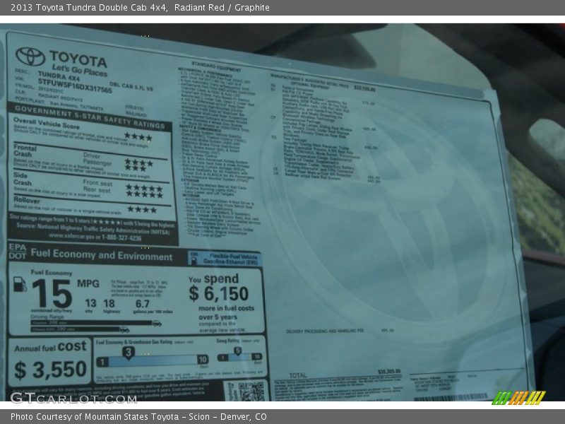 Radiant Red / Graphite 2013 Toyota Tundra Double Cab 4x4