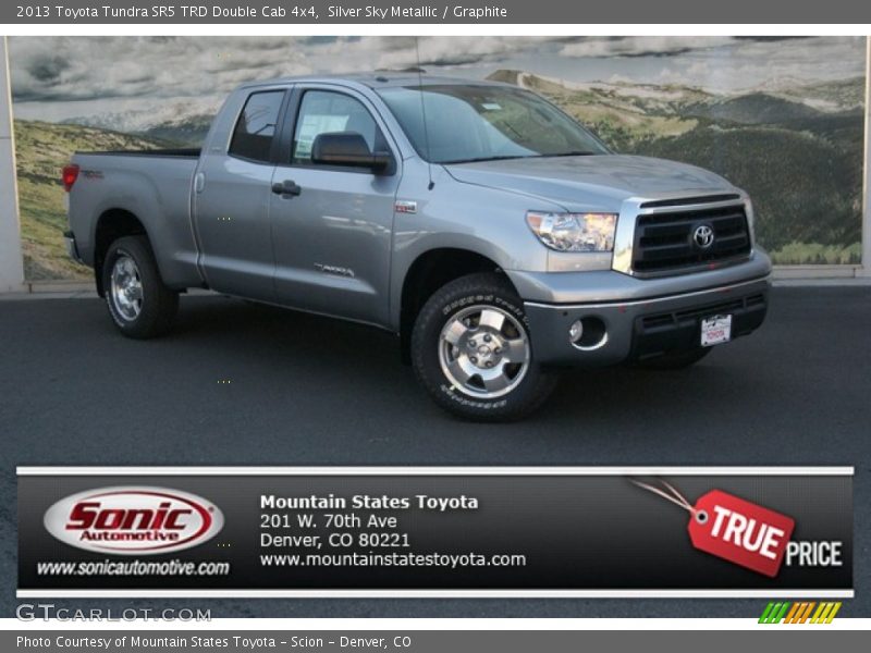 Silver Sky Metallic / Graphite 2013 Toyota Tundra SR5 TRD Double Cab 4x4