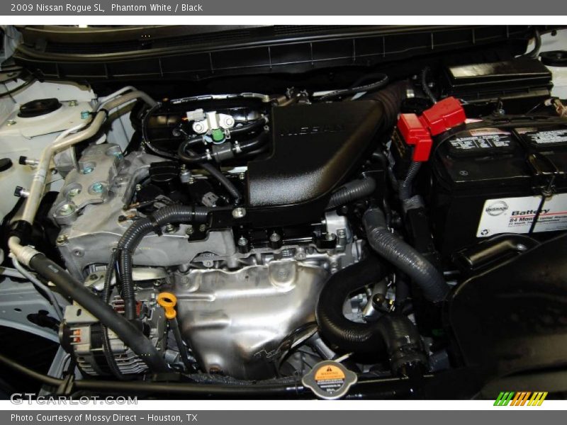 Phantom White / Black 2009 Nissan Rogue SL