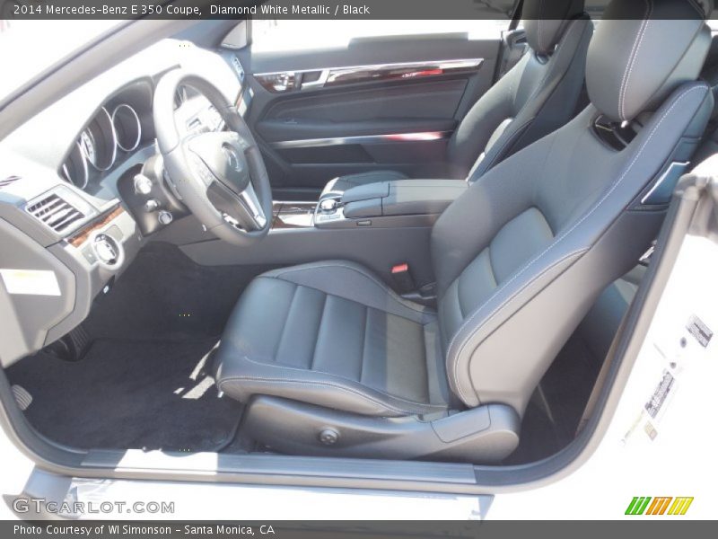 Diamond White Metallic / Black 2014 Mercedes-Benz E 350 Coupe