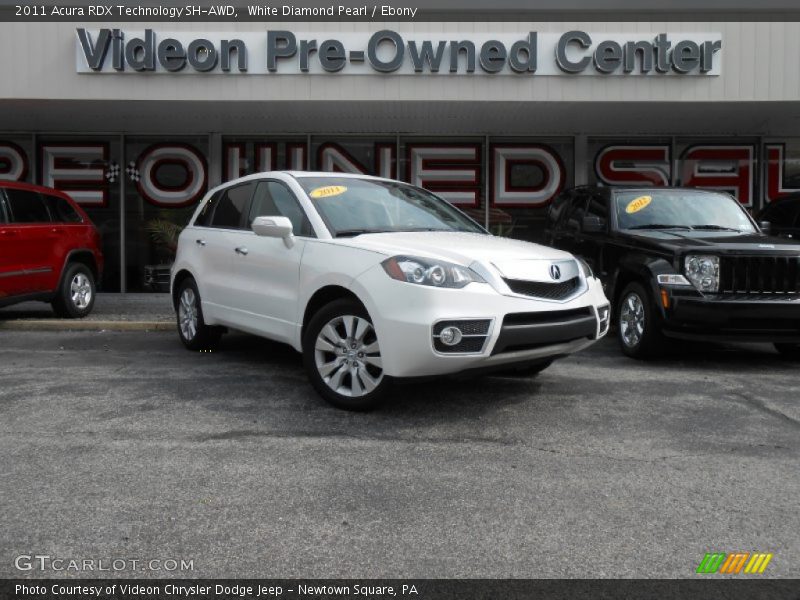 White Diamond Pearl / Ebony 2011 Acura RDX Technology SH-AWD
