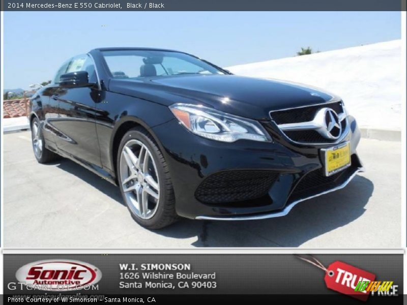 Black / Black 2014 Mercedes-Benz E 550 Cabriolet