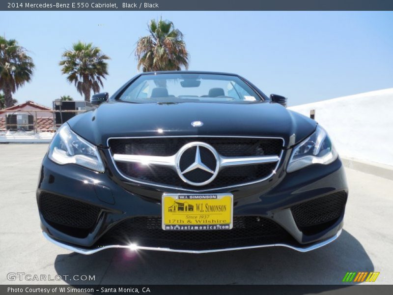 Black / Black 2014 Mercedes-Benz E 550 Cabriolet