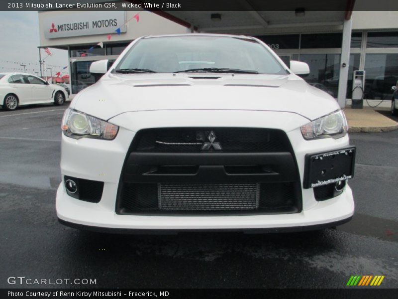 Wicked White / Black 2013 Mitsubishi Lancer Evolution GSR