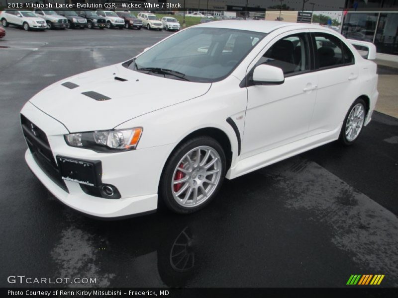 Front 3/4 View of 2013 Lancer Evolution GSR