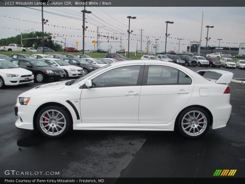  2013 Lancer Evolution GSR Wicked White