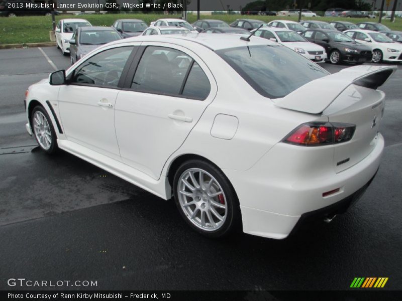 Wicked White / Black 2013 Mitsubishi Lancer Evolution GSR