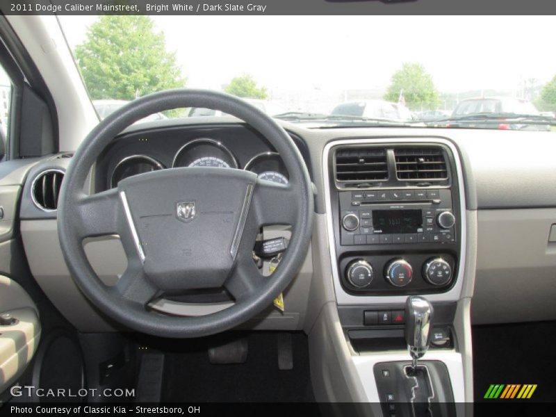 Bright White / Dark Slate Gray 2011 Dodge Caliber Mainstreet