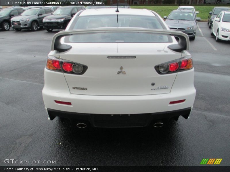 Wicked White / Black 2013 Mitsubishi Lancer Evolution GSR