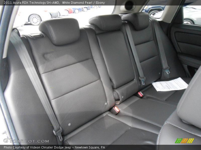 Rear Seat of 2011 RDX Technology SH-AWD