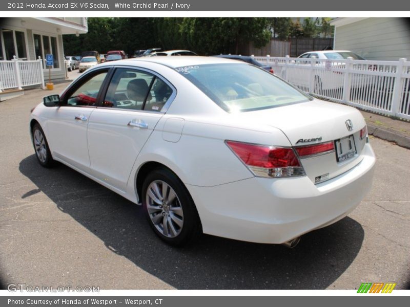 White Orchid Pearl / Ivory 2012 Honda Accord EX V6 Sedan