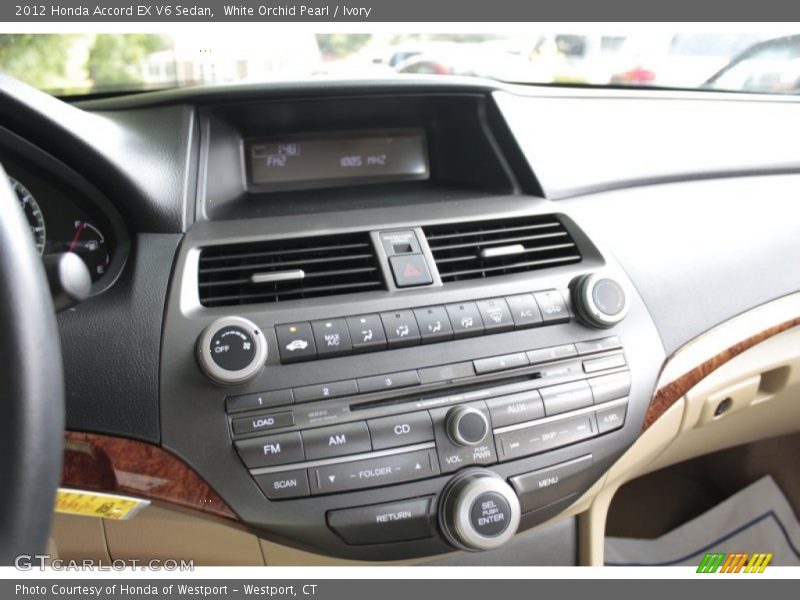 White Orchid Pearl / Ivory 2012 Honda Accord EX V6 Sedan