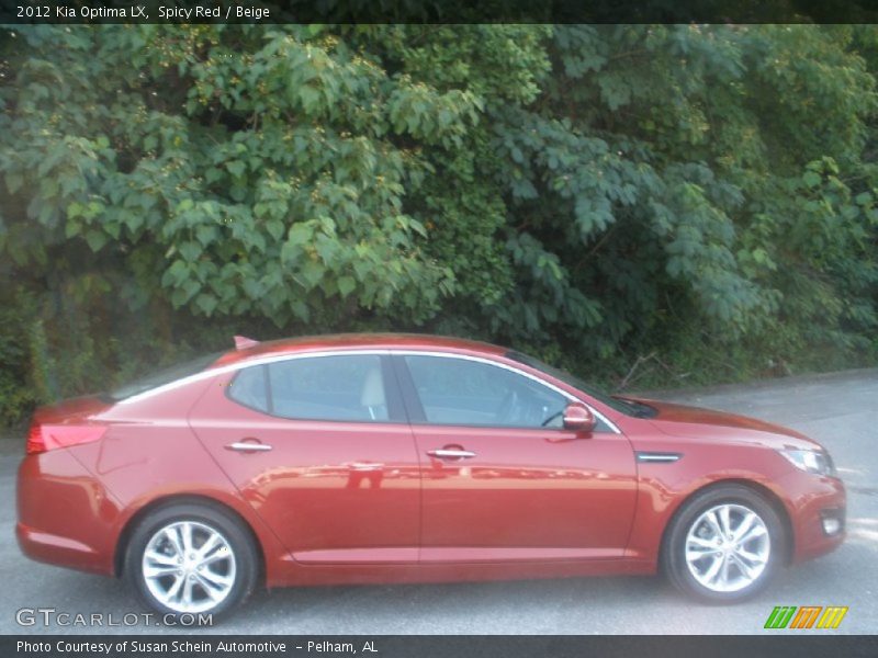Spicy Red / Beige 2012 Kia Optima LX