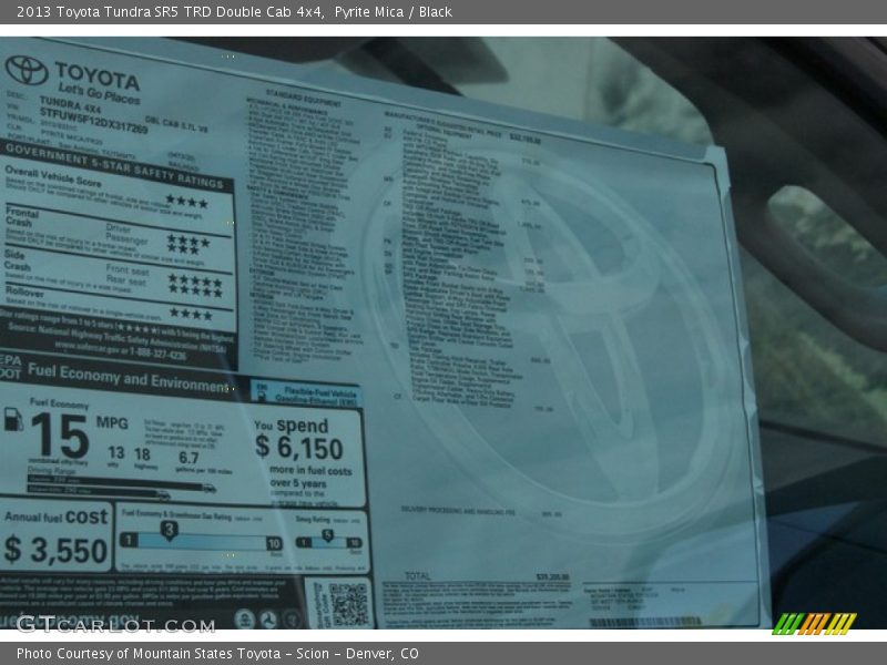 Pyrite Mica / Black 2013 Toyota Tundra SR5 TRD Double Cab 4x4
