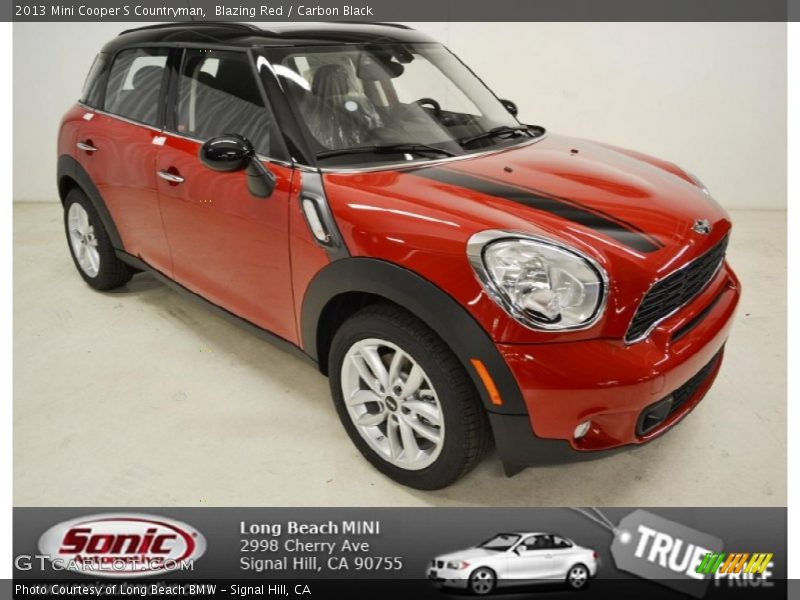 Blazing Red / Carbon Black 2013 Mini Cooper S Countryman