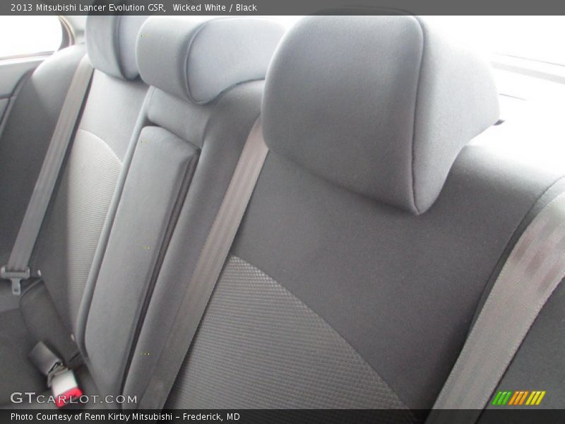 Wicked White / Black 2013 Mitsubishi Lancer Evolution GSR