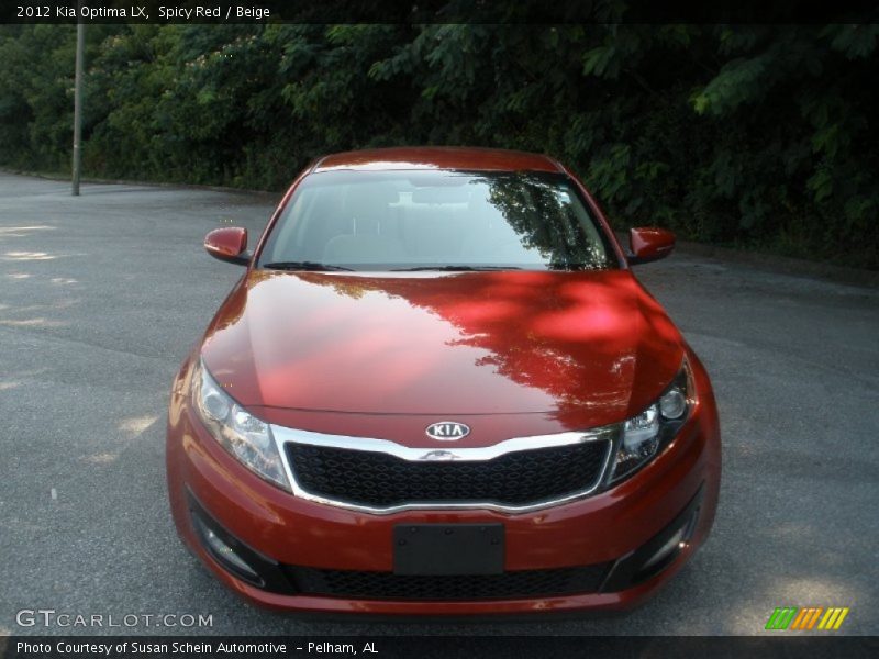 Spicy Red / Beige 2012 Kia Optima LX