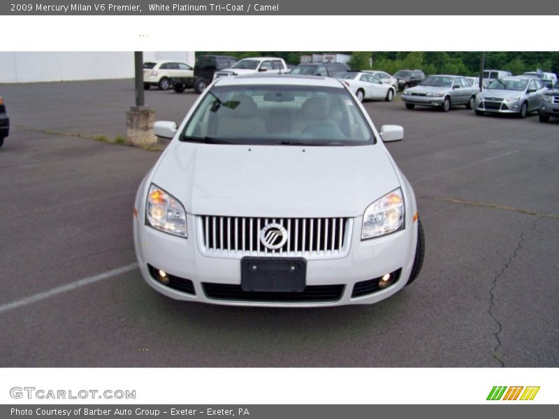 White Platinum Tri-Coat / Camel 2009 Mercury Milan V6 Premier