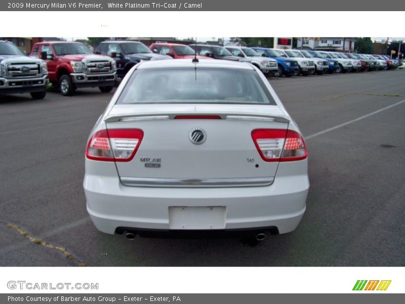 White Platinum Tri-Coat / Camel 2009 Mercury Milan V6 Premier