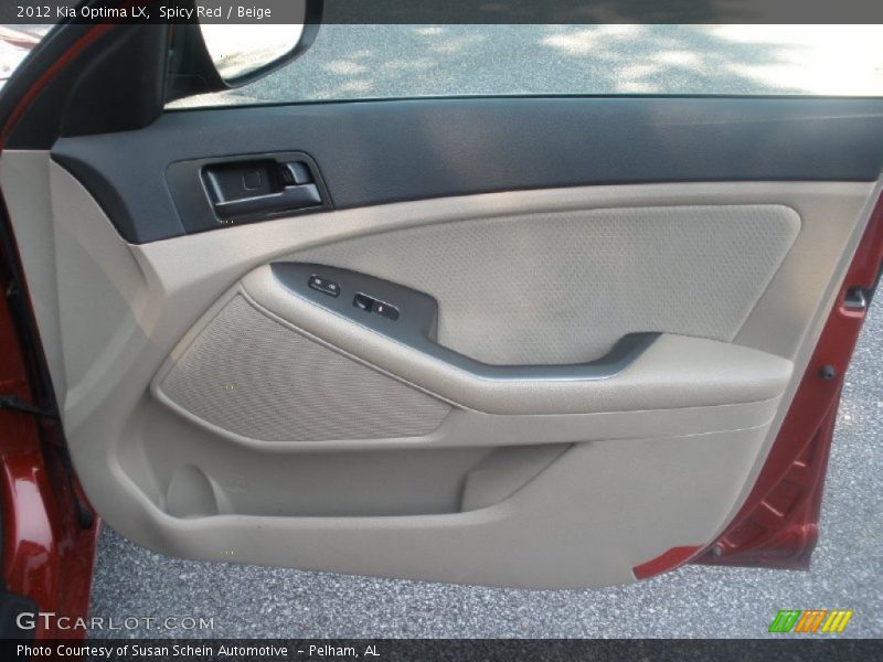 Spicy Red / Beige 2012 Kia Optima LX