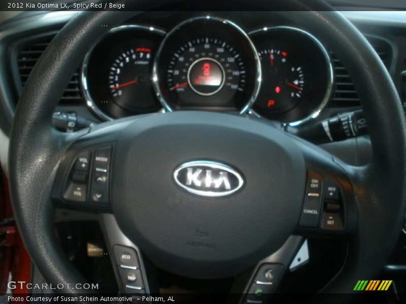 Spicy Red / Beige 2012 Kia Optima LX