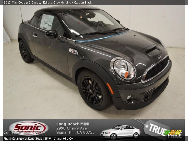 Eclipse Gray Metallic / Carbon Black 2013 Mini Cooper S Coupe