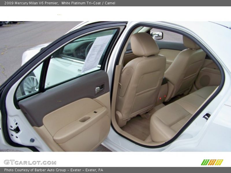 White Platinum Tri-Coat / Camel 2009 Mercury Milan V6 Premier