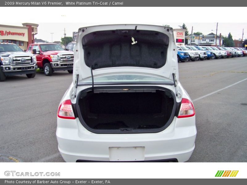 White Platinum Tri-Coat / Camel 2009 Mercury Milan V6 Premier