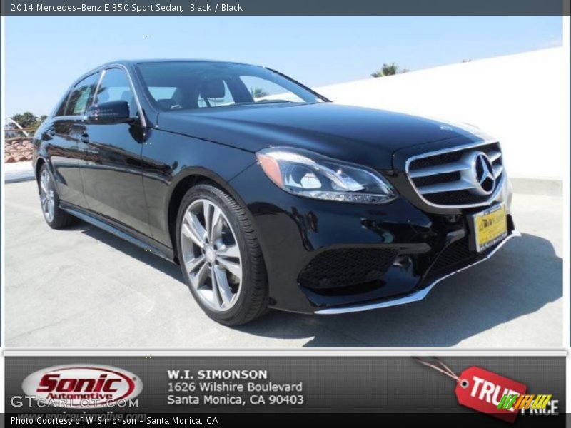 Black / Black 2014 Mercedes-Benz E 350 Sport Sedan
