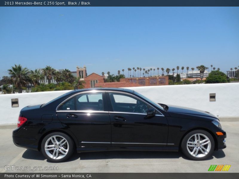 Black / Black 2013 Mercedes-Benz C 250 Sport
