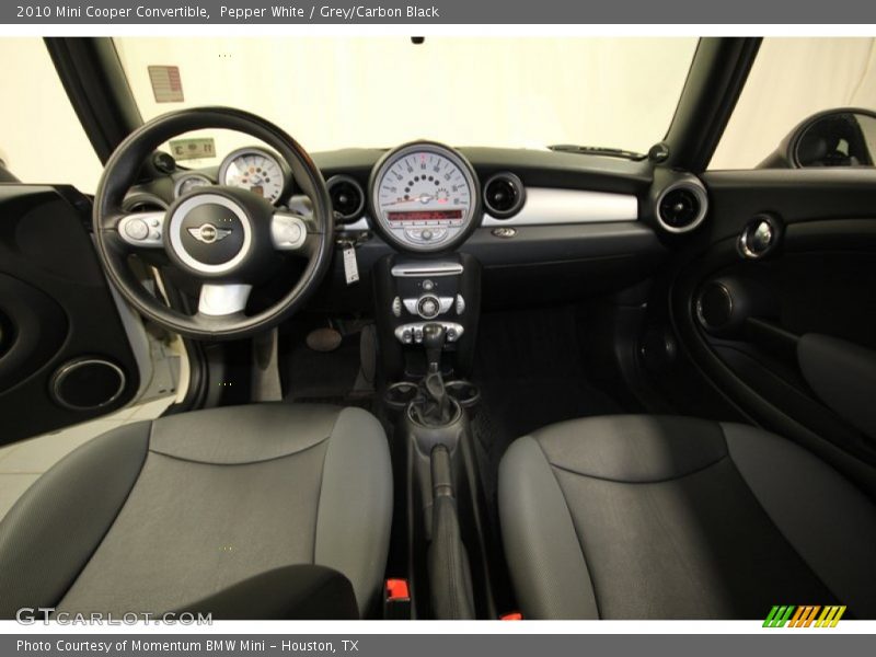 Pepper White / Grey/Carbon Black 2010 Mini Cooper Convertible