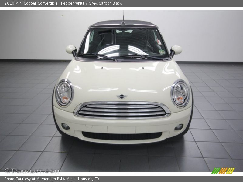 Pepper White / Grey/Carbon Black 2010 Mini Cooper Convertible
